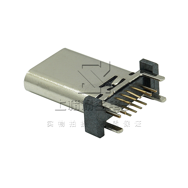 TYPE-C母座16PIN 180度插板